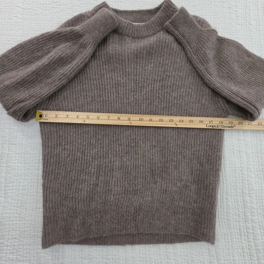 Everlane Alpaca Cocoon Crew Sweater Womens S Gray NWOT Oversized Wool Blend